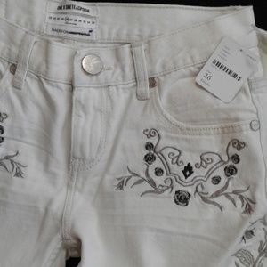 one teaspoon cream color jeans size 26 jeans